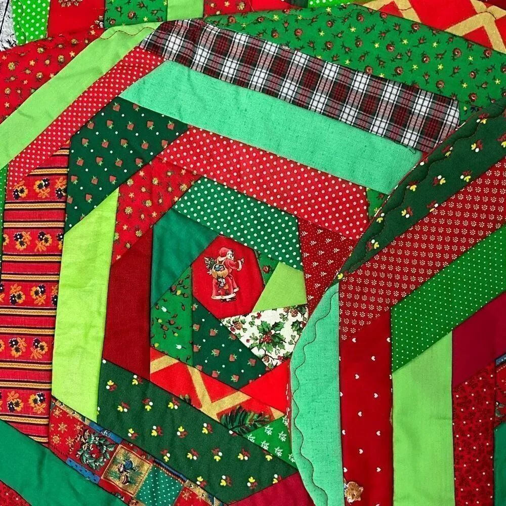 Set of 4 Vintage Quilted Christmas Placemats